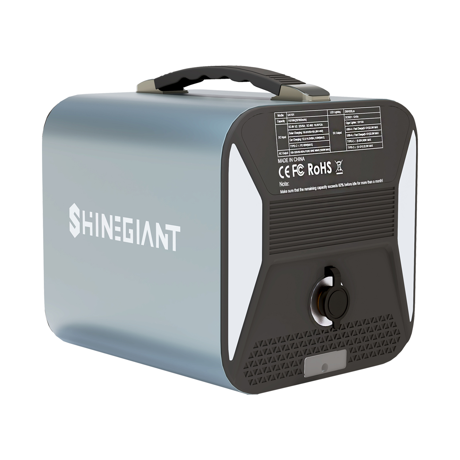 Shinegiant I Multi purpose I 500W 500Wh Lithium Battery Portable Power Station