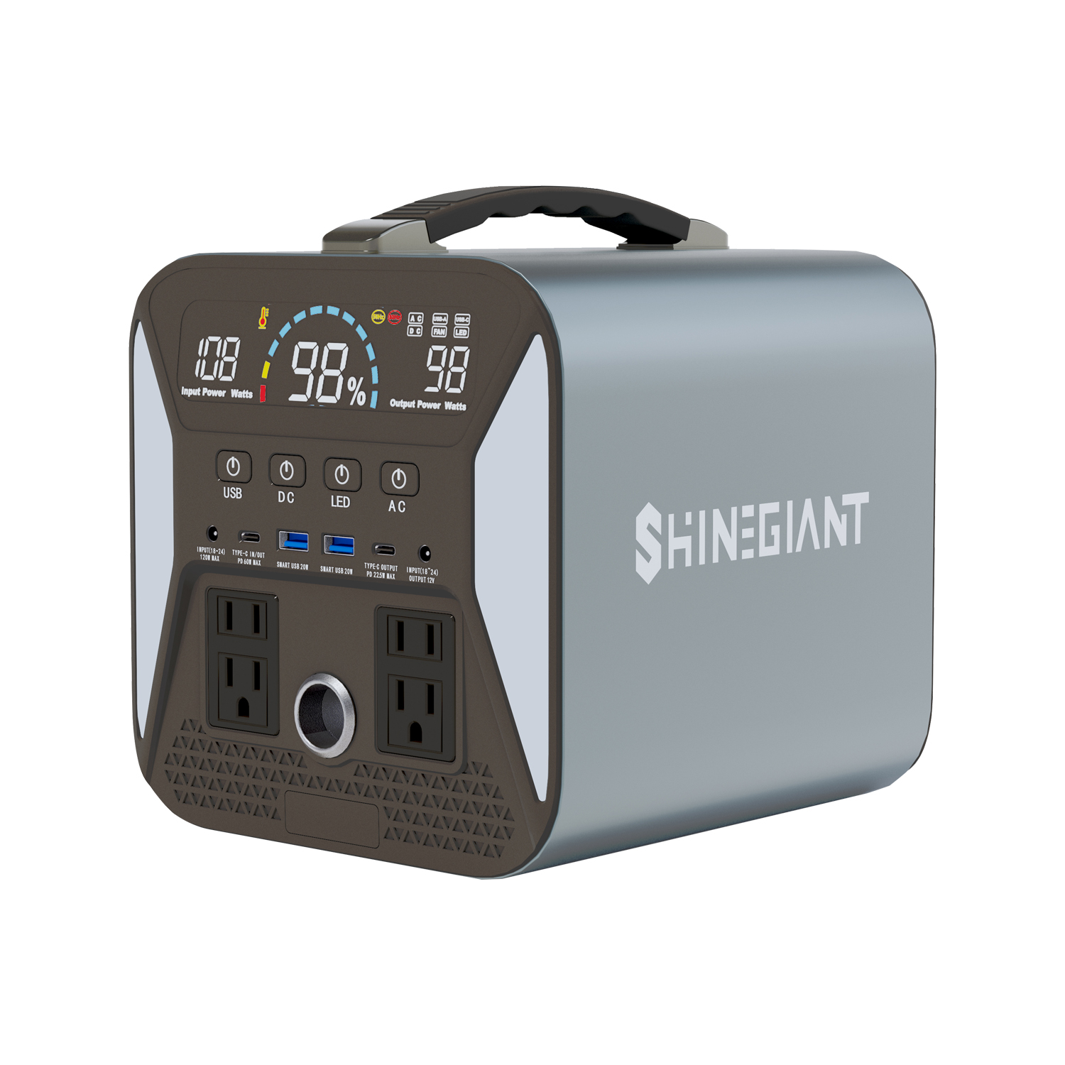 Shinegiant I Multi purpose I 500W 500Wh Lithium Battery Portable Power ...